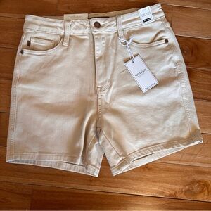 Judy Blue High Rise Shorts- Oatmeal